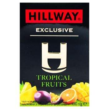 Hillway Exclusive Tropical Fruits Leaf Black Tea 100g - buy, prices for MegaMarket - photo 3