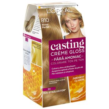 Краска для волос L'oreal Paris Casting Creme Gloss 810 Перламутровый русый без аммиака - купить, цены на - фото 2