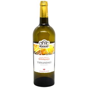 Chateau Manavi Tsinandali White Dry Wine 12% 0.75l - buy, prices for COSMOS - photo 1