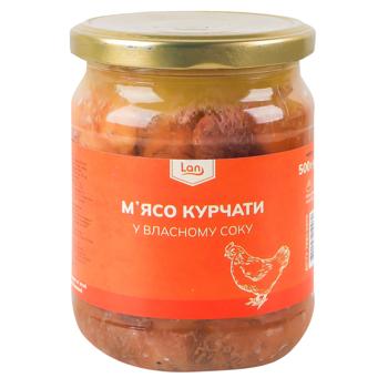 Цыпленок Лан Буковины в собственном соку консервированное 500г Украина - купить, цены на Идеал - фото 1