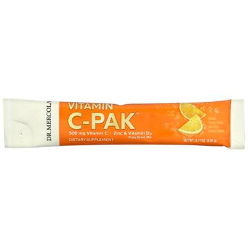 Вітамін С + цинк та вітамін D3, Vitamin C-PAK with Quercetin, Dr. Mercola, зі смаком апельсина, 500  - купить, цены на Biotus - фото 4