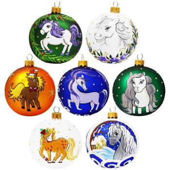 Symbol of Year Christmas Tree Ball 8cm in assortment
