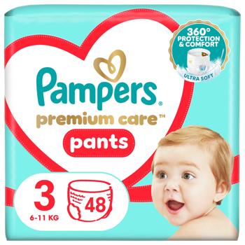 Подгузники-трусики Pampers Premium Care Midi 3 6-11кг 48шт - купить, цены на - фото 2