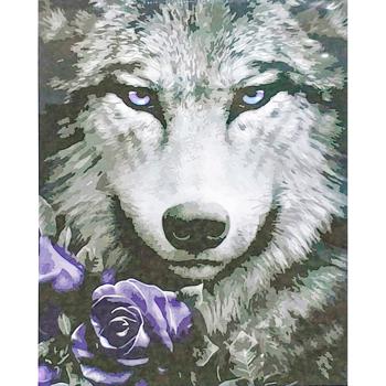 Strateg Wolf and Rose Painting by Numbers 40x50cm - buy, prices for - photo 1
