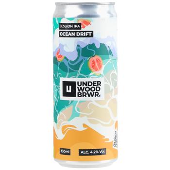 Пиво Underwood Ocean Drift светлое нефильтрованное 5% 0,33л - купить, цены на WINETIME - фото 2