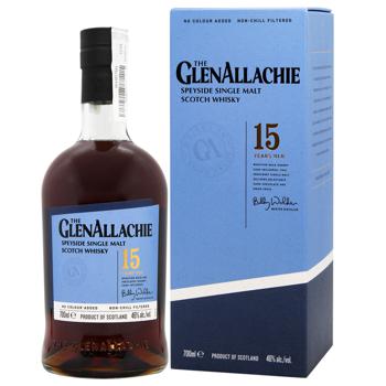 Віскі GlenAllachie 15yo 46% 0,7л коробка - купить, цены на ULTRAMARKET - фото 1