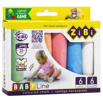 ZiBi Jumbo Color Chalk 6 pcs - buy, prices for - photo 2