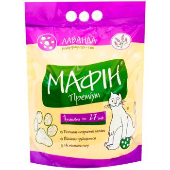 Mafin Premium Lavender Scented Bentonite Cat Litter 4kg - buy, prices for Supermarket "Kharkiv" - photo 1