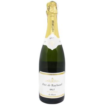 Вино ігристе Duc de Raybaud брют біле 11,5% 0,75л