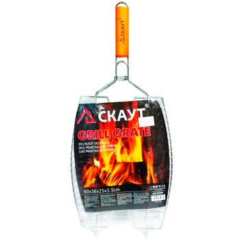 Решетка для рыбы гриль Скаут с ручкой 36х25х2см - купить, цены на Восторг - фото 1