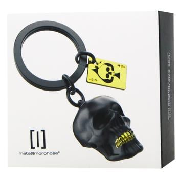 Metalmorphose Black Skull with Playing Card Key Ring - buy, prices for WINETIME - photo 1