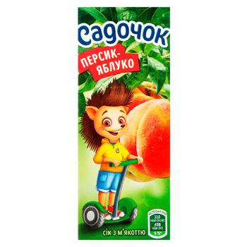 Sadochok Peach-Apple Juice with Pulp 200ml - buy, prices for NOVUS - photo 2