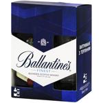 Віскі Ballantine's Finest 40% 0,7л + 2 келиха
