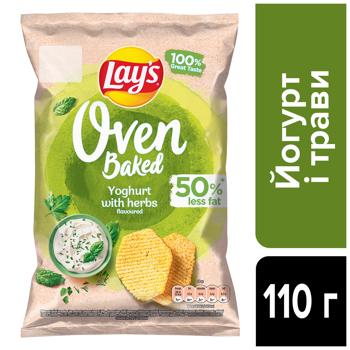 Чипси Lay's Oven Baked картопляні зі смаком йогурту з травами 110г - купити, ціни на Grono - фото 2