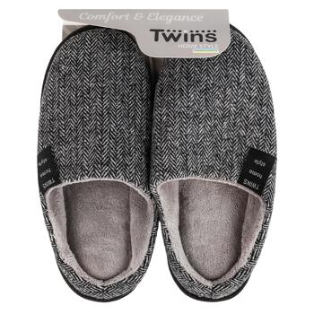 Twins Elegant Half-Ballet Flats Men's House Slippers s.40-45