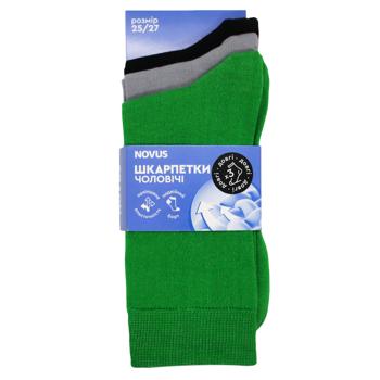 Novus Accent Set of Long Men's Socks s.25-27 3 Pairs