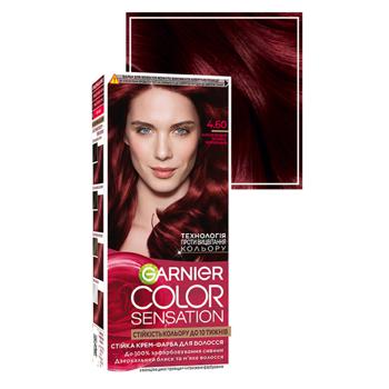 Garnier Color Sensation 4.60 Saturated Dark-red Hair Dye - buy, prices for - photo 2