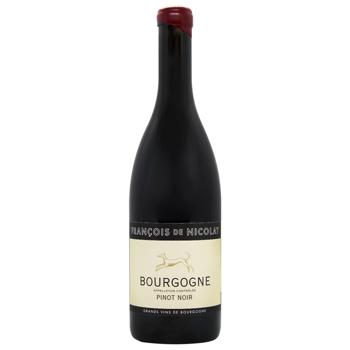 Вино Francois de Nicolay Bourgogne Pinot Noir 2022 червоне сухе без сульфітів 12,5% 0,75л