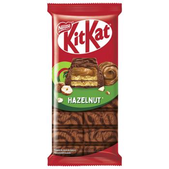 Шоколад молочний та чорний NESTLÉ® KITKAT® Hazelnut 99г - купити, ціни на Восторг - фото 1