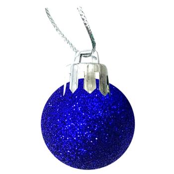 Bezant Blue Plastic Christmas Tree Ball 4cm in assortment - buy, prices for - photo 5