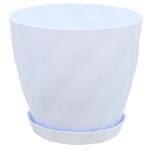 Crystal White-Gray Flower Pot with Stand 3.25l