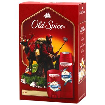 Набір подарунковий Old Spice Outdoor Explorer Deep Sea Дезодорант твердий 50мл + Гель для душу 3в1 250мл