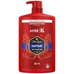 Гель для душу + Шампунь Old Spice Captain Extra-XL 3в1 1л