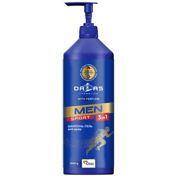 Шампунь-гель для душу Dalas Men Sport 3в1 1кг - купити, ціни на NOVUS - фото 1
