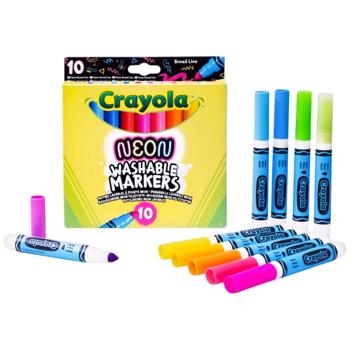 Фломастери Crayola Neon широка лінія 10шт - купити, ціни на - фото 2