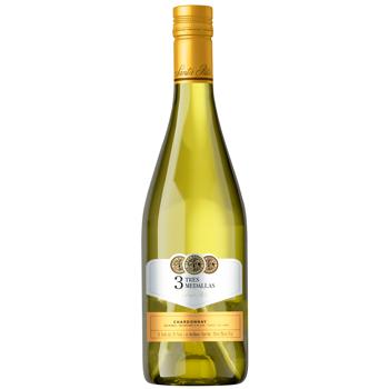 Вино Santa Rita Tres Medallas Chardonnay біле сухе 13% 0,75л - купити, ціни на - фото 1