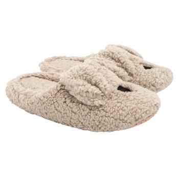 Капці домашні жіночі HS-LUX напiвчешки ANIMALS dog бежеві р.38-39 Twins, пара - buy, prices for Ideal - photo 2