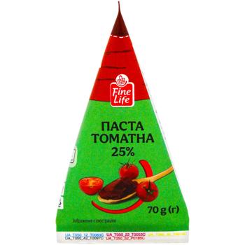 Fine Life Tomato Paste 25% 70g - buy, prices for - photo 2