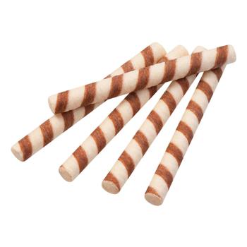 Трубочки вафельні Бісквіт-Шоколад з молочною начинкою - купити, ціни на Чудо Маркет - фото 1