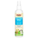 Спрей від бліх та кліщів для собак, Flea and tick spray, NOW Foods, 237 мл