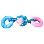 MasterZoo Rope Ball with Rings Dog Toy 20cm