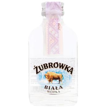 Горілка Zubrowka Biala 40% 100мл - купити, ціни на Восторг - фото 1