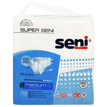 Super Seni Medium Diapers for adults 2 (75-110cm) 10pcs - buy, prices for - photo 5