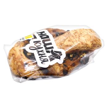 Auchan Braided Roll with Custard Cream and Chocolate Chips 80g - buy, prices for Auchan - photo 3