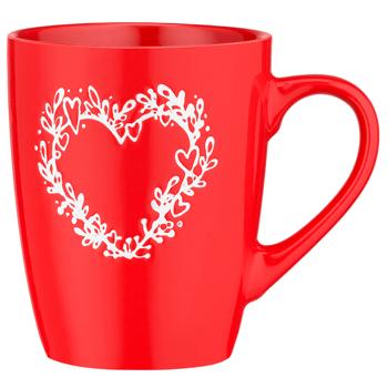 Ardesto Heart AR3467R Ceramic Cup 320ml Ardesto Heart AR3467R Ceramic Cup 320ml - buy, prices for - photo 1