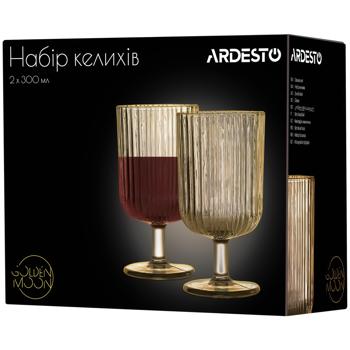 НР КЕЛИХІВ 2Х300МЛ GOLDEN MOON - купить, цены на Auchan - фото 1