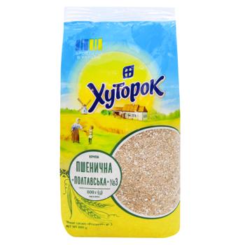 Крупа пшенична Хуторок Полтавська №3 800г - купити, ціни на За Раз - фото 1