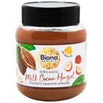 Паста Biona Organic з молочного шоколаду та горіха 350г