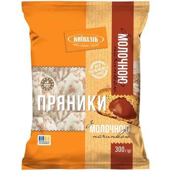 Kyivkhlib Gingerbread with Milk Filling 300g - buy, prices for Epicentr FOOD - photo 1