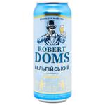 Пиво Robert Doms Бельгийский светлое нефильтрованное 4,3% 0,5л