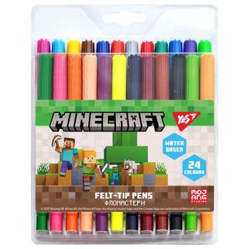 Yes Minecraft Felt-Tip Pens 24 Colours