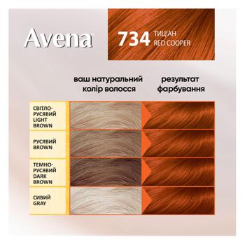 AVENA Gloss Color 734 Titian Permanent Cream Hair Dye - buy, prices for Tavria V - photo 4