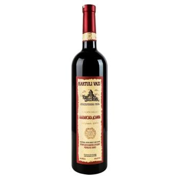 Kartuli Vazi Alazani Valley Red Semisweet Wine 11% 0.75l - buy, prices for COSMOS - photo 1