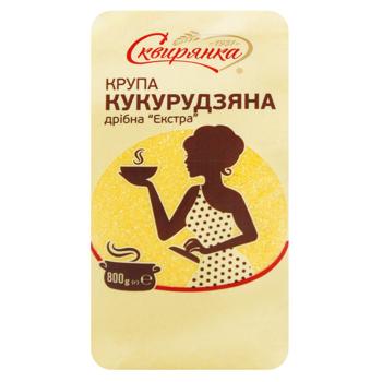 Крупа кукурудзяна Сквирянка дрібна Екстра 800г - купити, ціни на ULTRAMARKET - фото 1