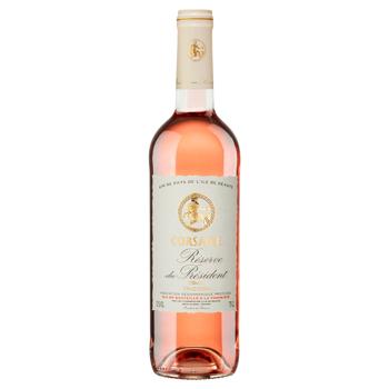 Corsaire Reserve du President Rose Dry Wine 12% 0.75l - buy, prices for ULTRAMARKET - photo 1