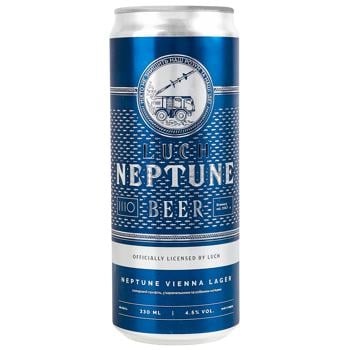 Пиво SHO Brewery Neptune Vienna Lager світле нефільтроване 4,5% 0,33л - купити, ціни на WINETIME - фото 1